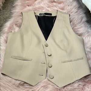 Zara Women's Cream Vest